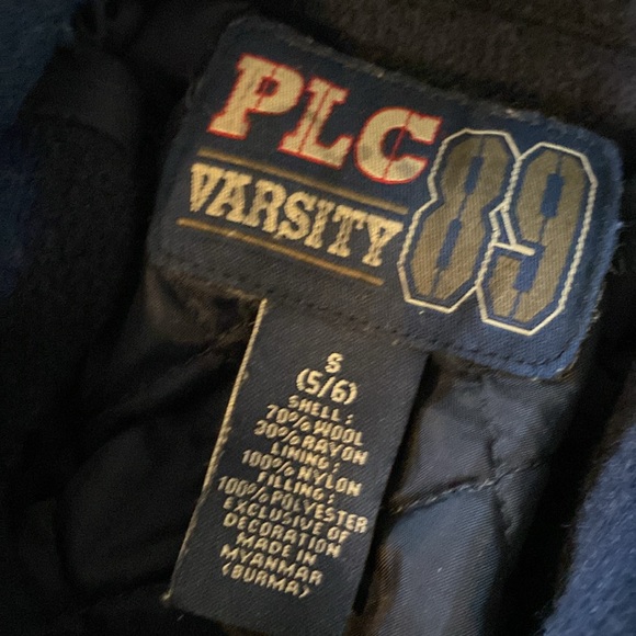 Children’s Place Wool Varsity Bomber Jacket Size Small (5/6) - Picture 2 of 7